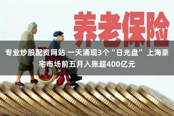 专业炒股配资网站 一天涌现3个“日光盘” 上海豪宅市场前五月入账超400亿元