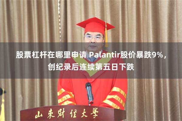 股票杠杆在哪里申请 Palantir股价暴跌9%，创纪录后连续第五日下跌