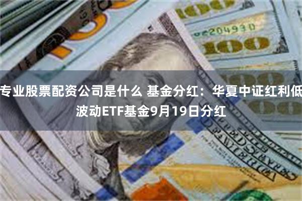 专业股票配资公司是什么 基金分红：华夏中证红利低波动ETF基金9月19日分红