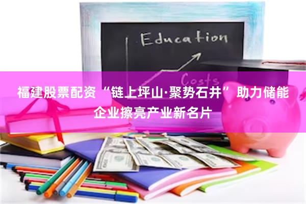 福建股票配资 “链上坪山·聚势石井” 助力储能企业擦亮产业新名片