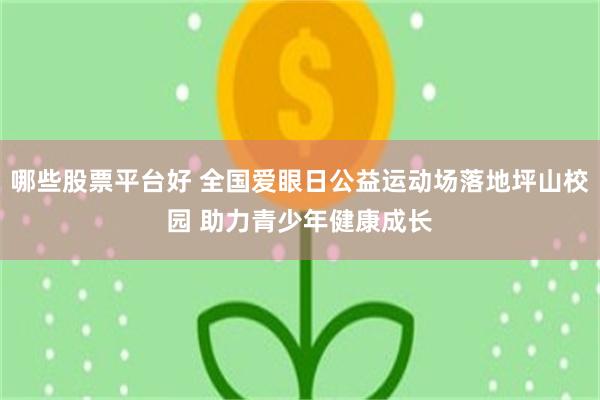 哪些股票平台好 全国爱眼日公益运动场落地坪山校园 助力青少年健康成长