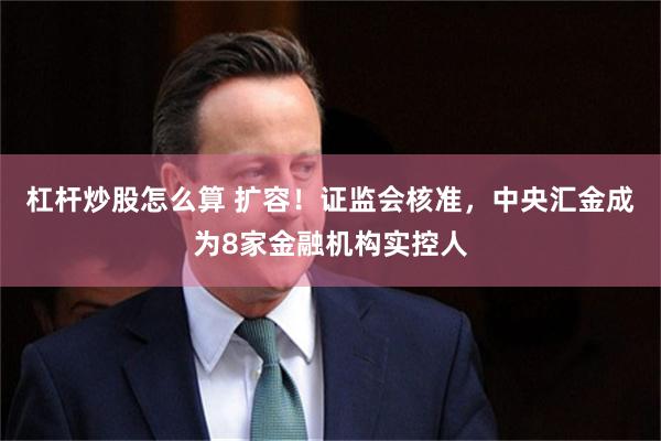 杠杆炒股怎么算 扩容！证监会核准，中央汇金成为8家金融机构实控人