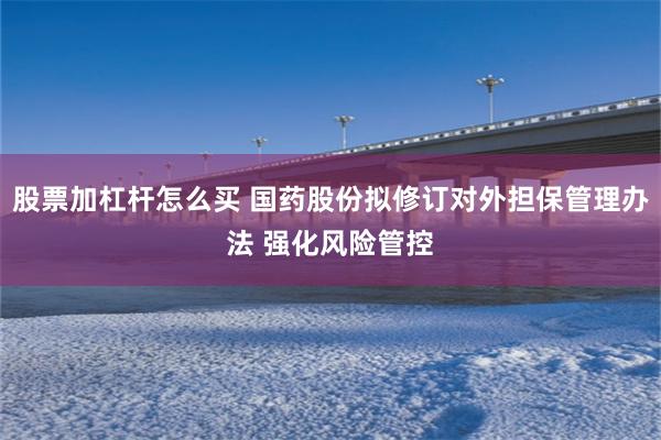 股票加杠杆怎么买 国药股份拟修订对外担保管理办法 强化风险管控