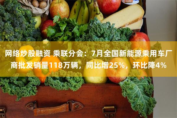 网络炒股融资 乘联分会：7月全国新能源乘用车厂商批发销量118万辆，同比增25%，环比降4%