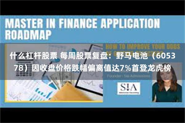 什么杠杆股票 每周股票复盘：野马电池（605378）因收盘价格跌幅偏离值达7%首登龙虎榜