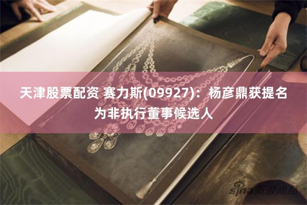 天津股票配资 赛力斯(09927):杨彦鼎获提名为非执行董事候选人