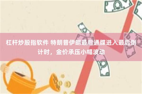 杠杆炒股指软件 特朗普伊朗最后通牒进入最后倒计时，金价承压小幅波动