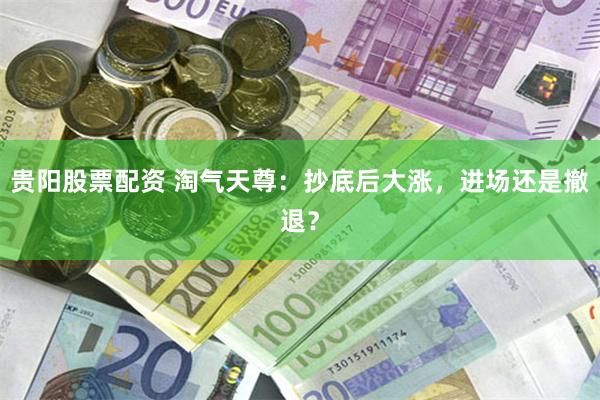 贵阳股票配资 淘气天尊：抄底后大涨，进场还是撤退？