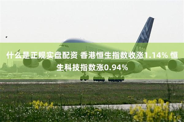 什么是正规实盘配资 香港恒生指数收涨1.14% 恒生科技指数涨0.94%