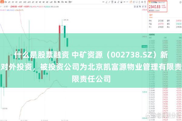 什么是股票融资 中矿资源（002738.SZ）新增一起对外投资，被投资公司为北京凯富源物业管理有限责任公司